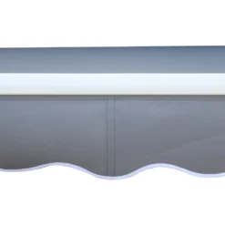 Outsunny Markise Gelenkarmmarkise Sonnenschutz 3,5x2,5m Mit Handkurbel Grau Alu+Polyester -Deutschland Garten Zier Verkaufs-Shop 1703298e5a356af49392cced4d40566f