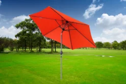 Angel Living Sonnenschirm Aus Aluminium, 250 Cm, Mit Kurbel-Kippmechanismus, Sonnenschutz UV 50+ Terrakotta -Deutschland Garten Zier Verkaufs-Shop 171df3b65d6ffba4ea81f2069c48f41d