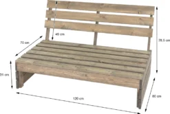 ECD Germany Gartenbank 3-Sitzer Mit Rückenlehnen, 120x76,5x80 Cm, Grau, Aus Massivholz, Robust Und Wetterfest, Parkbank Sitzbank Gartenmöbel Holzbank Bank, Für Garten, Balkon Und Terrasse -Deutschland Garten Zier Verkaufs-Shop 17478fcc3376c1e2bfe9a1ac215d8254