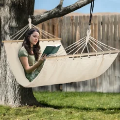 Relaxdays Hängematte Aus Baumwolle -Deutschland Garten Zier Verkaufs-Shop 175689a905ee6fa254bfe0dec51d5595