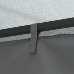 Outsunny Gartenpavillon Pavillon Ca. 3 X 3 M Doppeldach Partyzelt Festzelt 4 X Doppel-Seitenteile Wasserdicht UV-Schutz Metall Polyester Dunkelgrau -Deutschland Garten Zier Verkaufs-Shop 176accb14e39aab1d387ab1e840081b1