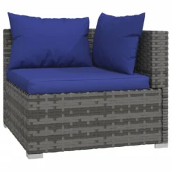 VidaXL 7-tlg. Garten-Lounge-Set Mit Kissen Poly Rattan Grau -Deutschland Garten Zier Verkaufs-Shop 17b799780188e088d7a21dd91a432a97