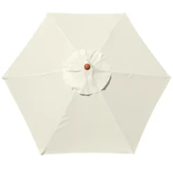 Anndora Sonnenschirm 2,1m Rund Natural Winddach UV-Schutz - Natural -Deutschland Garten Zier Verkaufs-Shop 17c23cdfdb64e8f8060aea30988b41bb