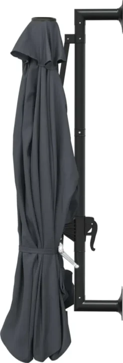 VidaXL Sonnenschirm Wandmontage Mit Metallmast 300 Cm Anthrazit -Deutschland Garten Zier Verkaufs-Shop 1827117d0290becc0b0f7f0b8c466602