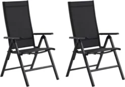 COUNTRYSIDE® Hochlehner Houston Aluminium, Schwarz/anthrazit 2er Set