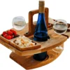 Picknick Obsttisch ,Weintisch,Holz Tragbar Im Freien,36*31*26 Cm