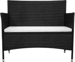 VIDAXL Möbel Gartenbank 100 Cm Poly Rattan Schwarz 2023 -Deutschland Garten Zier Verkaufs-Shop 196c50e340de257de719c33a40c3e105