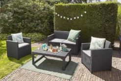 Allibert Gartentisch Lyon, Graphitgrau -Deutschland Garten Zier Verkaufs-Shop 19fe7cdb716b6f63d5cd31d24647513f