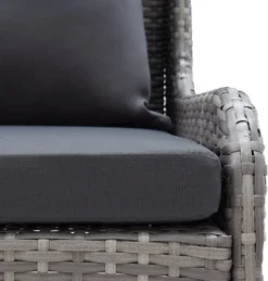 VidaXL Garten-Ecksofas 2 Stk. Poly Rattan Grau -Deutschland Garten Zier Verkaufs-Shop 1a01f6f5663cbb28cf8f5ece1470ae91