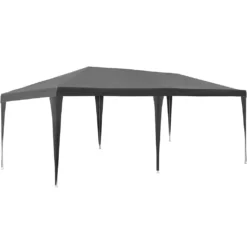Tectake Garten Pavillon 6x3m Mit 5 Seitenteilen - Grau -Deutschland Garten Zier Verkaufs-Shop 1a21ddbf06f09bba4f692aee71b2cff3