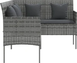 VidaXL Sofa In L-Form Mit Kissen Poly Rattan Grau -Deutschland Garten Zier Verkaufs-Shop 1a5c12b0ba1353c28f587f3f24fe450c 1