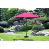 Garden Pleasure Sonnenschirm Ø 255 Cm Gartenschirm Kurbelschirm Schirm Pink