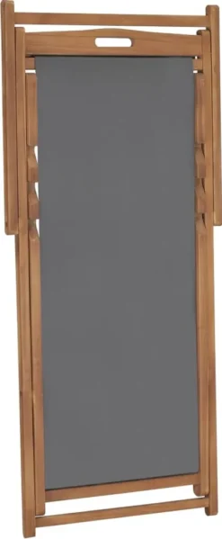 VidaXL Strandstuhl Klappbar Massivholz Teak Grau -Deutschland Garten Zier Verkaufs-Shop 1b4574abb7071e4567bdf56c94c42818