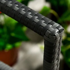 Outsunny Gartenbank, Sitzbank In Rattanoptik, Parkbank Mit Stahlrahmen, Balkonbank Für 2 Personen, Gartenmöbel, Bis 320 Kg Belastbar, Grau, 122 X 60 X 87cm -Deutschland Garten Zier Verkaufs-Shop 1b70dee01a9a911790cc6b4f0ac77bd1