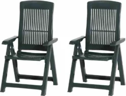 PROGARDEN Tampa SET 2x Klappsessel Grün Kunststoff M73529 -Deutschland Garten Zier Verkaufs-Shop 1bb381966808aa300a9eb07375ab018c