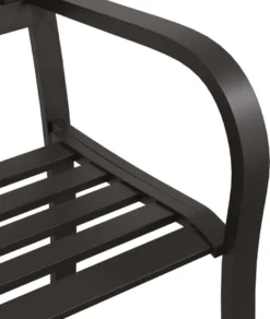 VidaXL Gartenbank 125 Cm Stahl Schwarz -Deutschland Garten Zier Verkaufs-Shop 1bc2d1e0aa8ecf53e05afdd186954b28