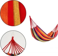 MODERN HOME Hängematte Doppelhängematte Für 1-2 Personen Outdoor Baumwolle Tragbar Garten Camping Hängematte Belastbarkeit 150kg Rainbow Geeignet Für Reise XXL GW-906 -Deutschland Garten Zier Verkaufs-Shop 1c6493d1da9f927be564a078f61e9973