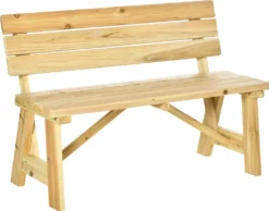 Outsunny Gartenbank 2-Sitzer Parkbank Aus Holz Sitzbank Bis 220 Kg Bank Terrassenbank Mit Rückenlehnen Gartenmöbel Massivholz 116 X 56 X 80 Cm -Deutschland Garten Zier Verkaufs-Shop 1c7ca299edc418b644b3089b788004d3