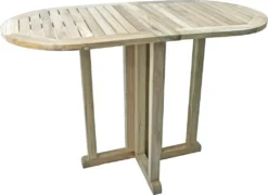 Garden Pleasure Teak Balkontisch Solo Garten Holz Esstisch Tisch Möbel Klappbar