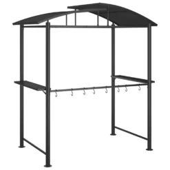 VidaXL Grillpavillon Mit Seitenregalen Anthrazit 210x114x230 Cm Stahl -Deutschland Garten Zier Verkaufs-Shop 1ee9800c04ba2c95e464f90c7817458a