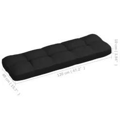 VidaXL Palettensofa-Auflagen 7 Stk. Schwarz -Deutschland Garten Zier Verkaufs-Shop 1f32222fe2bdb3f3ecec66a40022113b