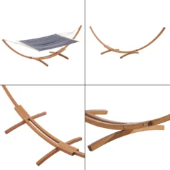 Hängematte Langadia Mit Gestell 200 X 150 Cm Hängeschaukel Max. 120 Kg Outdoor Hängesitz Hängeliege Gestell Aus Massivholz Dunkelgrau -Deutschland Garten Zier Verkaufs-Shop 1ffdca7446439d52a73c83275790d7ce