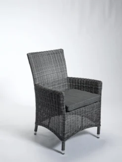 Destiny 2er Set Sessel Santos Grau Geflechtsessel Polyrattan Gartensessel