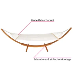 Tectake XXL Hängematte Thorsten Mit Holzgestell Für 2 Personen - Weiß -Deutschland Garten Zier Verkaufs-Shop 20dd87c74efd2bf6536d8a056ee043c1
