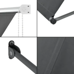 Standmarkise HLO-PX21 Mit Seitenzugkette Grau 150 X 120 Cm -Deutschland Garten Zier Verkaufs-Shop 211903e22e71faaddc6ded22fc55c8ec