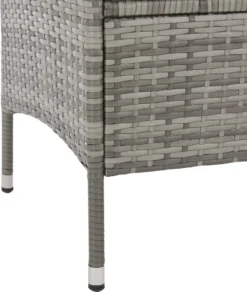 SVITA CHICAGO Rattan-Bank Garten-Bank Lounge Sitzecke Grau -Deutschland Garten Zier Verkaufs-Shop 212f32f7ac9a24ec1b825f8df6a320fa