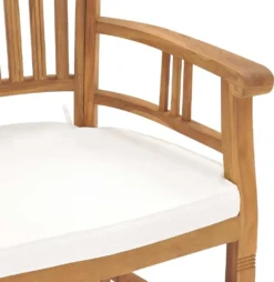 VidaXL Gartenstühle 2 Stk. Mit Cremeweißen Kissen Massivholz Teak -Deutschland Garten Zier Verkaufs-Shop 214db9b5962948a153bdff2db0f9f037