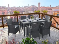 Bica Poltrona 2er Set Lido Sessel Inkl. Sitzkissen, Graphit, Gartensessel, Wetterfest -Deutschland Garten Zier Verkaufs-Shop 215c9e3bba368d9092968e559ab55313