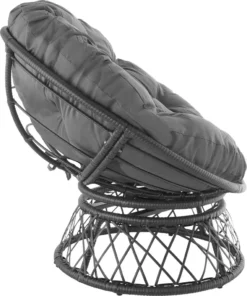 Tectake Rattansessel Gargano Drehbar - Schwarz -Deutschland Garten Zier Verkaufs-Shop 21db8bd053996c268a30ffd81ff75c5d