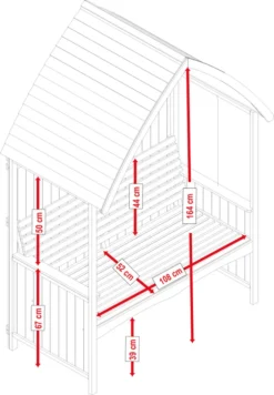 HABAU Laubenbank "Romantik" In Mintgrün Und Weiß, 120 X 76 X 170 Cm -Deutschland Garten Zier Verkaufs-Shop 21fa78f71658eaa2e3714640946d4315