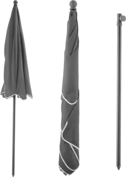 Tectake Sonnenschirm Vanessa 200x125cm Höhenverstellbar Und Neigbar - Grau -Deutschland Garten Zier Verkaufs-Shop 21fb6c1b34b5332af229f252598eaf3a