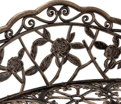 [casa.pro] Gartenbank 2-Sitzer Gusseisen Bronze Parkbank Wetterfest Antik Eisenbank Sitzbank Rund -Deutschland Garten Zier Verkaufs-Shop 221e7682d8a000c40e5285c07f0d26f2