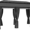 VidaXL Pavillon Mit Vorhängen 600x298x270 Cm Anthrazit