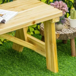 Outsunny Gartenbank 2-Sitzer Parkbank Aus Holz Sitzbank Bis 220 Kg Bank Terrassenbank Mit Rückenlehnen Gartenmöbel Massivholz 116 X 56 X 80 Cm -Deutschland Garten Zier Verkaufs-Shop 22ae64824d4cf24f82f537871e8f725c