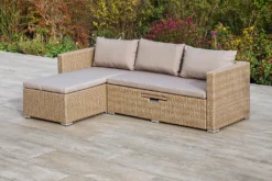 Merxx Gartenlounge Veneto Stahl, Kunststoffgeflecht Natur 215 Cm X 140 Cm X 56 Cm -Deutschland Garten Zier Verkaufs-Shop 2324c744f2302e7d71b2a32f55fe1d97