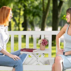 Relaxdays Weiße Gartenbank Mit Tisch -Deutschland Garten Zier Verkaufs-Shop 239203846b39b48b5dd148c8f26f787d