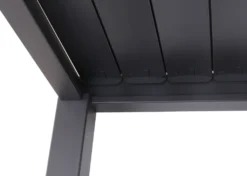 Pergola HWC-J32, Garten Lamellen-Pavillon, 11cm-Alu-Gestell 4x3m Dunkelgrau Mit Seitenwand + Moskitonetz Weiß -Deutschland Garten Zier Verkaufs-Shop 23a0945d2b0aa819a1ebef65e27d9134