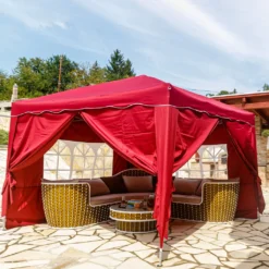 INSTENT® Pavillon 3x3m WASSERDICHT BASIC Grün Garten Party Zelt Faltbar -Deutschland Garten Zier Verkaufs-Shop 23fb312bf409321cbf59fbcd59ec42e2