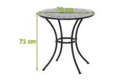 Como Tisch Rund Ø 70cm Schwarz Matt / Mosaikoptik -Deutschland Garten Zier Verkaufs-Shop 24127c7a71c81bcd0e97725dc782d531