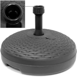 Sonnenschirmständer Sonnenschirmhalter In Rattanoptik Anthrazit 20L 45cm -Deutschland Garten Zier Verkaufs-Shop 244dd3b05218aceee59baa54dc76efba