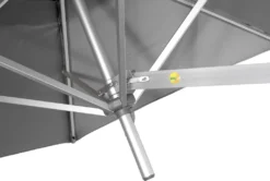 ACAZA Sonnenschirm 250 Cm Rund Mit Wand Halterung Ohne Schirmständer Für Balkon Oder Terrasse, Marktschirm Gartenschirm Terrassenschirm, Knickbar Mit Windauslass, Grau -Deutschland Garten Zier Verkaufs-Shop 24c2957199be9a6652ce0fce93eb4a66