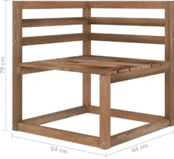 VidaXL 3-tlg. Garten-Lounge-Set Braun Imprägniertes Kiefernholz -Deutschland Garten Zier Verkaufs-Shop 24c369a3751c94db22d6471eda571192