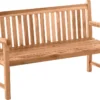 Möbilia Gartenbank 150 Cm | 3-Sitzer Aus Teak Holz | B 150 X T 63 X H 92 Cm | Natur | 11020014 | Serie GARTEN