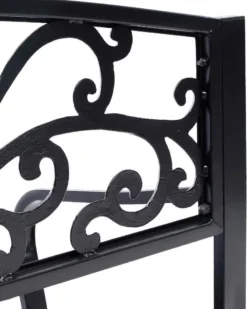 COSTWAY Gartenbank Stizbank Parkbank Bank Gartenmöbel Gusseisen Metall 127 X 60 X 85 Cm -Deutschland Garten Zier Verkaufs-Shop 25556e73a3409120e9390f13b550bb37