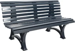 Gartenbank HELGOLAND 150cm Aus Kunststoff Von BLOME, Grau