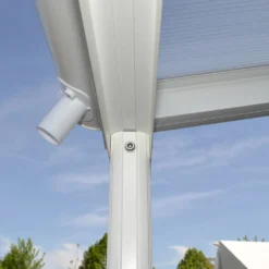 HOME DELUXE - Terrassenüberdachung 618 X 303 X 226 / 278 Cm Weiß Terrassendach Überdachung Carport -Deutschland Garten Zier Verkaufs-Shop 28ccd0b06814f1a0c130ea79f45d77ad